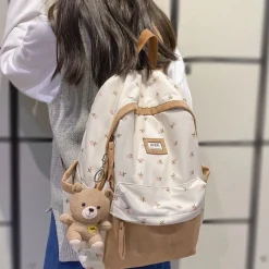 Kawaii Therapy Preppy Backpacks | Japanese Style Backpacks<Kawaii Nylon Floral Harajuku Backpack – Limited Edition