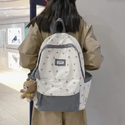 Kawaii Therapy Preppy Backpacks | Japanese Style Backpacks<Kawaii Nylon Floral Harajuku Backpack – Limited Edition