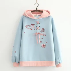 Kawaii Therapy Clothing<Kawaii Pastel Cherry Blossom Harajuku Hoodie