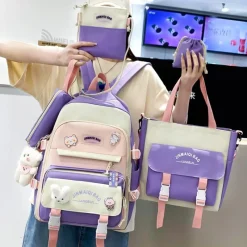 Kawaii Therapy Preppy Backpacks | Japanese Style Backpacks<Kawaii Pastel Harajuku Style Backpack Set – Limited Edition