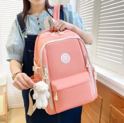 Kawaii Therapy School Backpacks | Preppy Backpacks<Kawaii Pastel Multipocket Harajuku Backpack Set