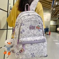 Kawaii Therapy School Backpacks | Preppy Backpacks<Kawaii Pastel Pattern Style Harajuku Backpack – Limited Edition