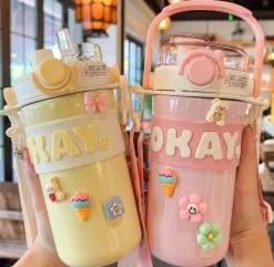 Kawaii Therapy Bottles<Kawaii Pastel Stainless Steel Flask (635ml) – Limited Edition