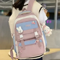 Kawaii Therapy School Backpacks | Preppy Backpacks<Kawaii Pastel Style Large Capacity College Backpack