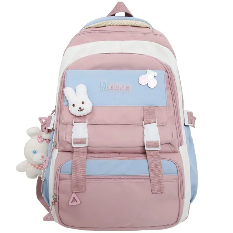 Kawaii Therapy School Backpacks | Preppy Backpacks<Kawaii Pastel Style Large Capacity College Backpack