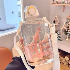 Kawaii Therapy Bottles<Kawaii Pastel Transparent Style Water Bottle (750ml)