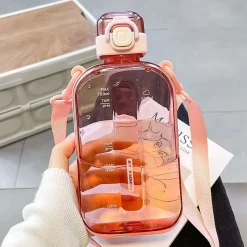 Kawaii Therapy Bottles<Kawaii Pastel Transparent Style Water Bottle (750ml)