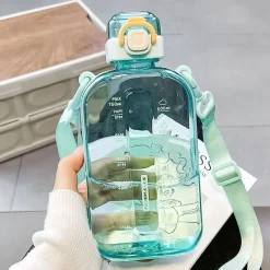 Kawaii Therapy Bottles<Kawaii Pastel Transparent Style Water Bottle (750ml)