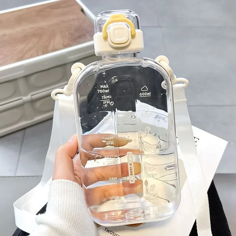 Kawaii Therapy Bottles<Kawaii Pastel Transparent Style Water Bottle (750ml)