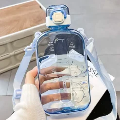 Kawaii Therapy Bottles<Kawaii Pastel Transparent Style Water Bottle (750ml)