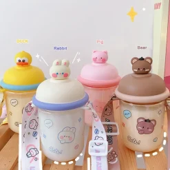 Kawaii Therapy Bottles<Kawaii Pastel Transparent Animal Style Bottle