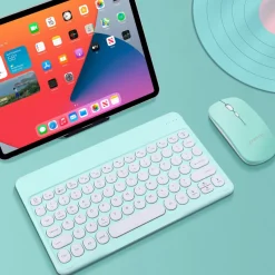 Kawaii Therapy Keyboards & Keycaps<Kawaii Pastel Wireless Keyboard Mouse Set – Limited Edition