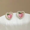 Kawaii Therapy Earrings<Kawaii Peach Hearts Harajuku Earrings – Limited Edition