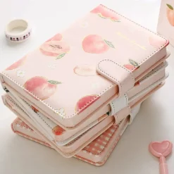 Kawaii Therapy Notebooks<Kawaii Peach Notebook with Cover – Limited Edition