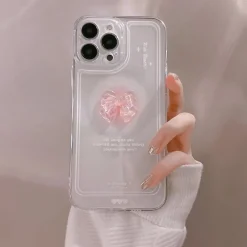Kawaii Therapy Phonecase<Kawaii Peach Japanese Style Ribbon Phone Case