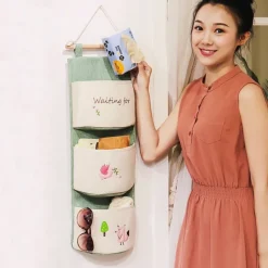 Kawaii Therapy Desk Accessories<Kawaii Pocket Cute Wall Mounted Storage Holder