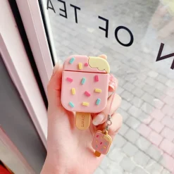 Kawaii Therapy Earphone Case<Kawaii Popsicle Ice Cream Protective Earphone Case