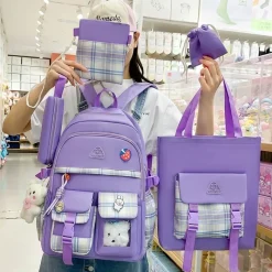Kawaii Therapy School Backpacks | Preppy Backpacks<Kawaii Preppy Style Harajuku Backpack Set – Limited Edition