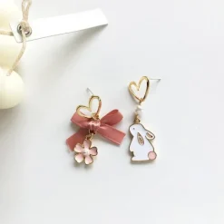 Kawaii Therapy Earrings<Kawaii Rabbit Cherry Blossom Earrings – Limited Edition