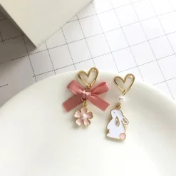 Kawaii Therapy Earrings<Kawaii Rabbit Cherry Blossom Earrings – Limited Edition