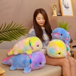 Kawaii Therapy Cute Stuffed Animals | Sea Animal<Kawaii Rainbow Axolotl Plush XL (50cm)