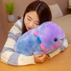 Kawaii Therapy Cute Stuffed Animals | Sea Animal<Kawaii Rainbow Axolotl Plush XL (50cm)