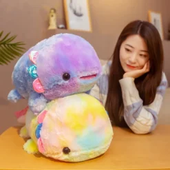 Kawaii Therapy Cute Stuffed Animals | Sea Animal<Kawaii Rainbow Axolotl Plush XL (50cm)