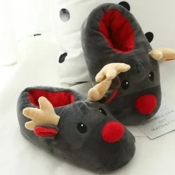 Kawaii Therapy Slippers<Kawaii Reindeer Fluffy Slippers – Limited Edition