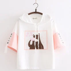 Kawaii Therapy Clothing<Kawaii Sakura Bear Harajuku Shirt