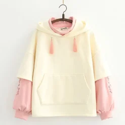 Kawaii Therapy Clothing<Kawaii Sakura Floral Cherry Blossom Hoodie – Limited Edition