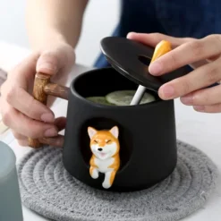 Kawaii Therapy Bottles<Kawaii Shiba Inu Ceramic Mug – Limited Edition