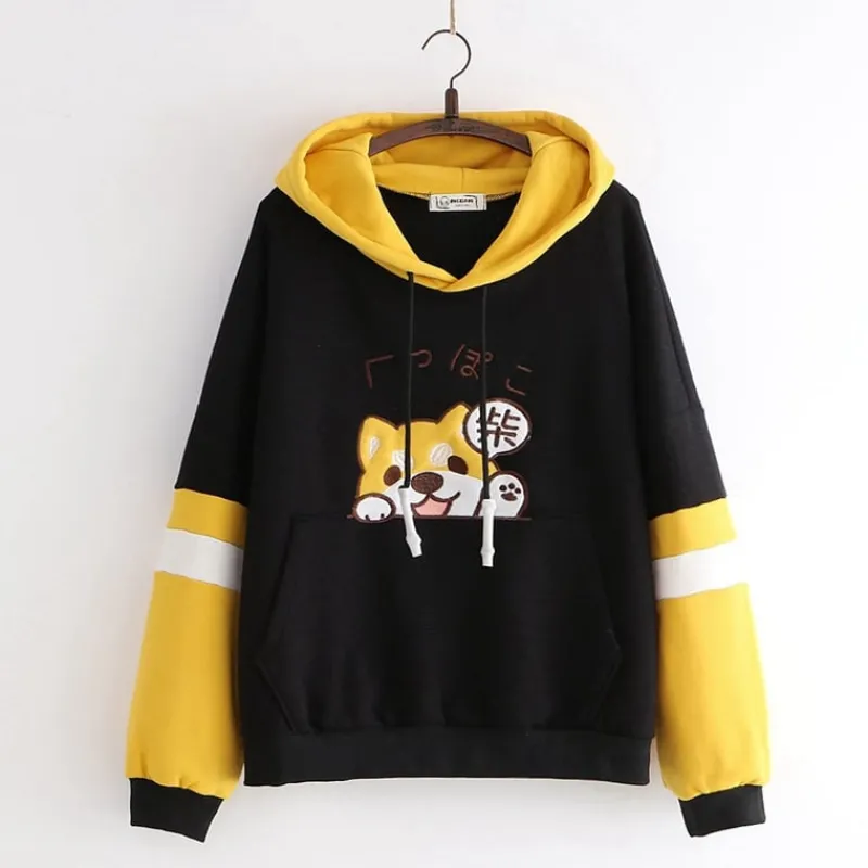 Kawaii Therapy Clothing<Kawaii Shiba Inu Harajuku Hoodie – Limited Edition
