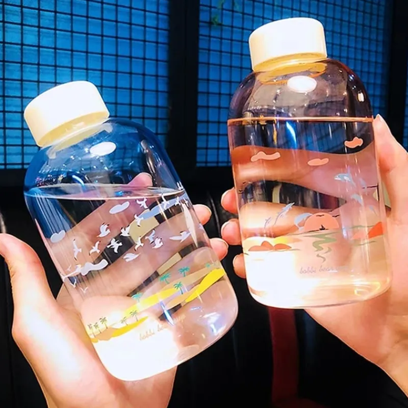 Kawaii Therapy Bottles<Kawaii Sky Galaxy Glass Bottle (600ml)