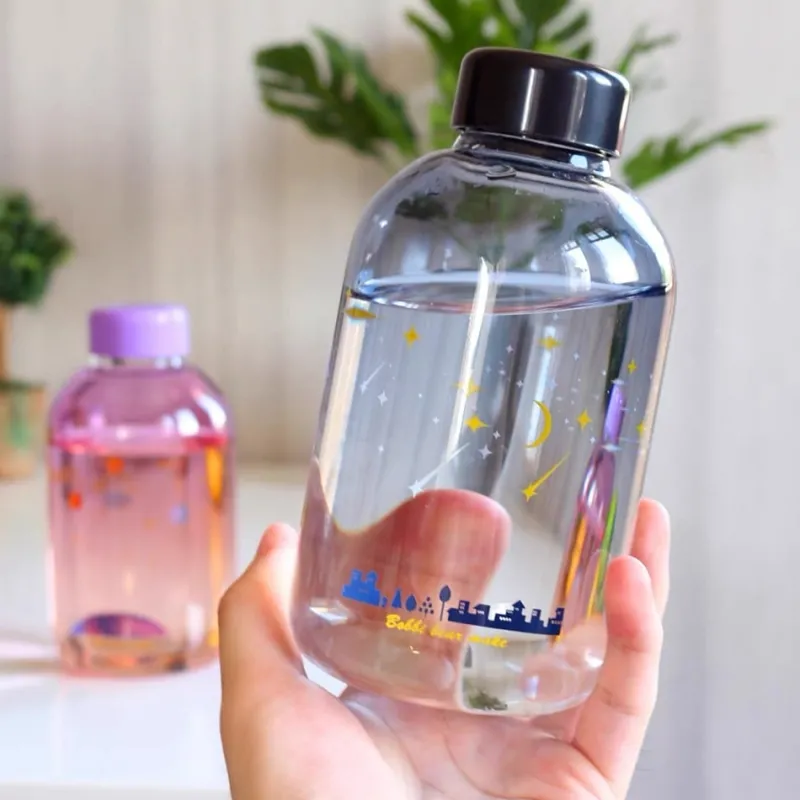 Kawaii Therapy Bottles<Kawaii Sky Galaxy Glass Bottle (600ml)