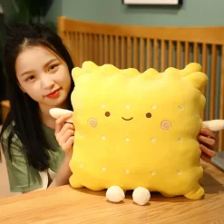 Kawaii Therapy Pillows | Bread<Kawaii Snacks Biscuit Pillow Plush