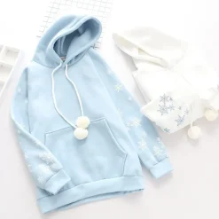 Kawaii Therapy Clothing<Kawaii Snowflake Harajuku Pastel Sweater – Limited Edition