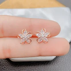 Kawaii Therapy Earrings<Kawaii Sparkling Flower Stud Earrings – Limited Edition