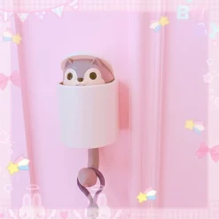 Kawaii Therapy Desk Accessories<Kawaii Squirrel Pop-up Wall Coat Hanger