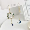 Kawaii Therapy Earrings<Kawaii Starry Moon Crescent Cat Earrings – Limited Edition