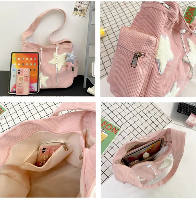Kawaii Therapy Tote Bags | Shoulder Bags<Kawaii Starry Pastel Harajuku Sling Bag – Limited Edition