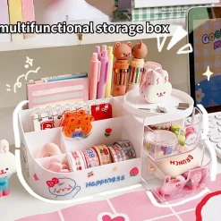 Kawaii Therapy Desk Organizers<Kawaii Stationery Storage Box Pen Organizer