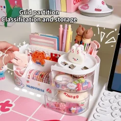 Kawaii Therapy Desk Organizers<Kawaii Stationery Storage Box Pen Organizer