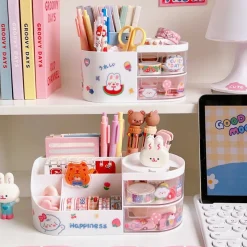 Kawaii Therapy Desk Organizers<Kawaii Stationery Storage Box Pen Organizer