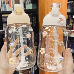 Kawaii Therapy Bottles<Kawaii Sticker Style Straw Bottle – Limited Edition