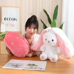 Kawaii Therapy Cute Stuffed Animals | Bunny<Kawaii Strawberry Bunny Fruit Plush XL (35cm)