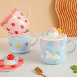 Kawaii Therapy Bottles<Kawaii Strawberry Cake Ceramic Cup – Limited Edition