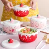 Kawaii Therapy Bottles<Kawaii Strawberry Ceramic Ramen Bowl – Special Edition