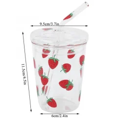 Kawaii Therapy Bottles<Kawaii Strawberry Glass Cup