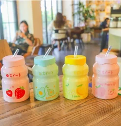 Kawaii Therapy Bottles<Kawaii Strawberry Peach Fruit Ceramic Cup