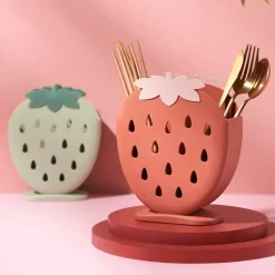 Kawaii Therapy Bottles<Kawaii Strawberry Utensil Holder – Limited Edition